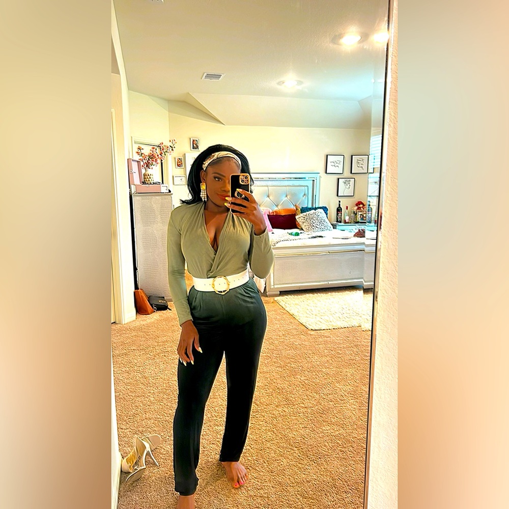 Ombre green Jumpsuit